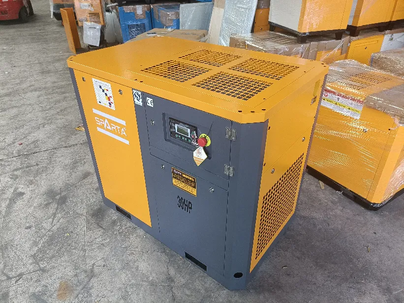 Compressore d'aria rotativo industriale silenzioso a vite raffreddato ad aria 10HP